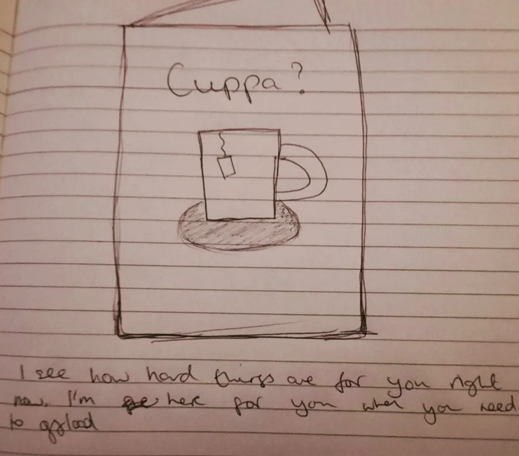 Cup of tea drawing